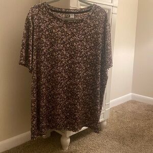 Floral Velvet Top